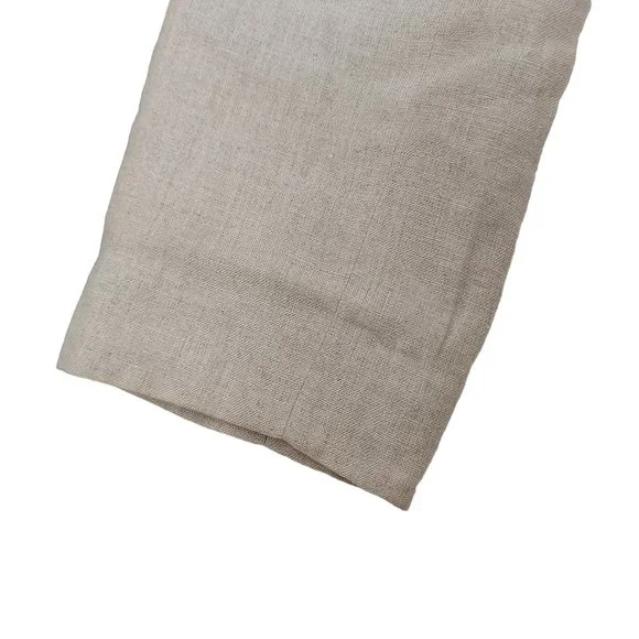 Amanda Smith Blazer Womens 8 Tan Pure Linen Belted Lined Single Button Casual - Picture 11 of 12